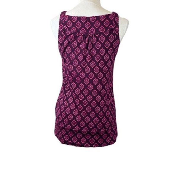Carve Designs Organic Cotton Tank Top Purple Pink Medallion Print Size Small - Picture 3 of 8